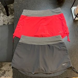 2 Nike tennis golf skirts- size small